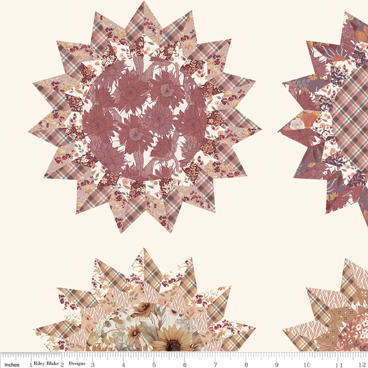 Evening on the Prairie Cheater Print (cd16753-cream) | Evening on the Prairie | Modern Prairie | Riley Blake